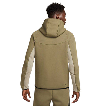 Olive-Army - Back - Nike Mens Tech Chevron Full Zip Hoodie