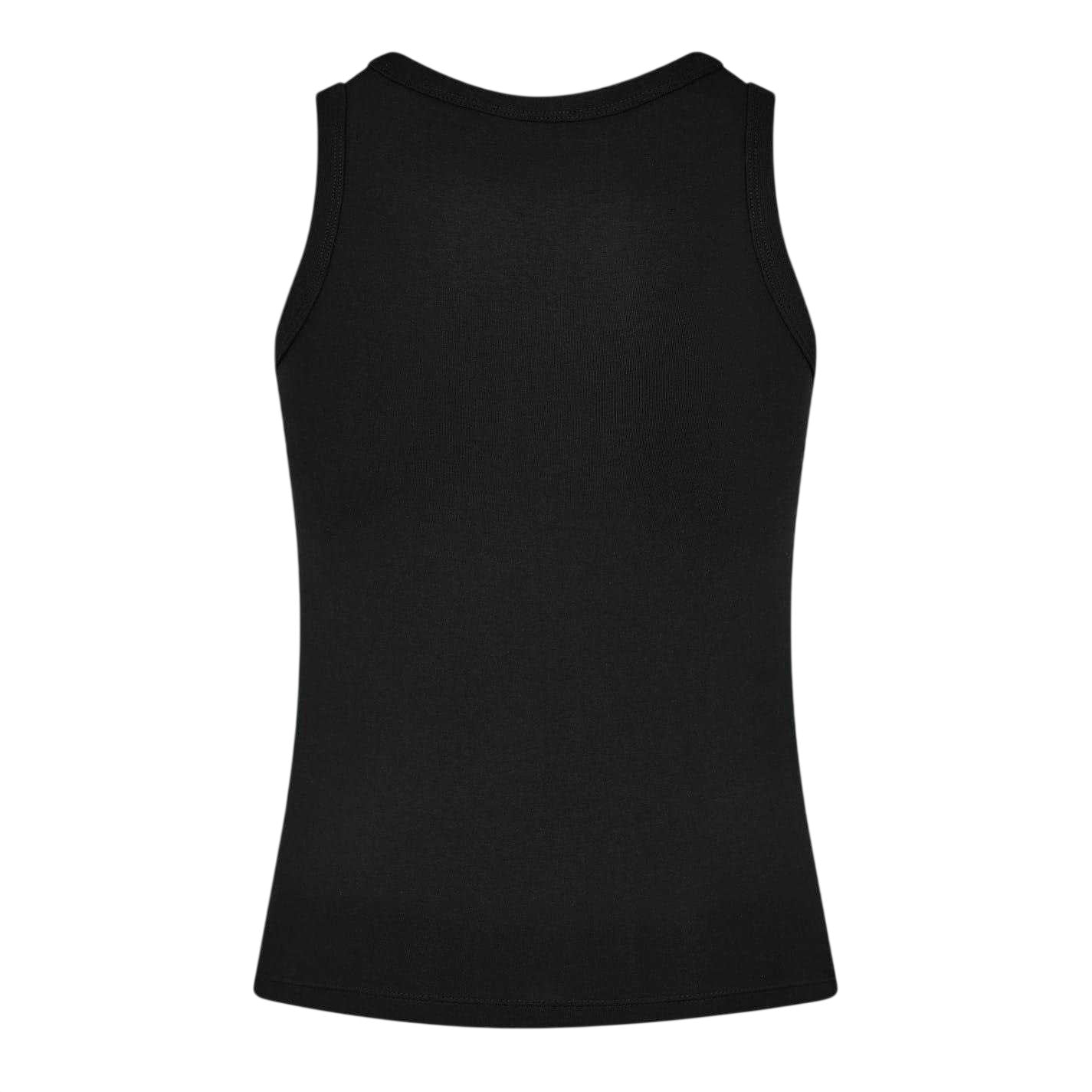 Black - Back - Diesel Womens-Ladies T-Lynys Oval Logo Vest Top