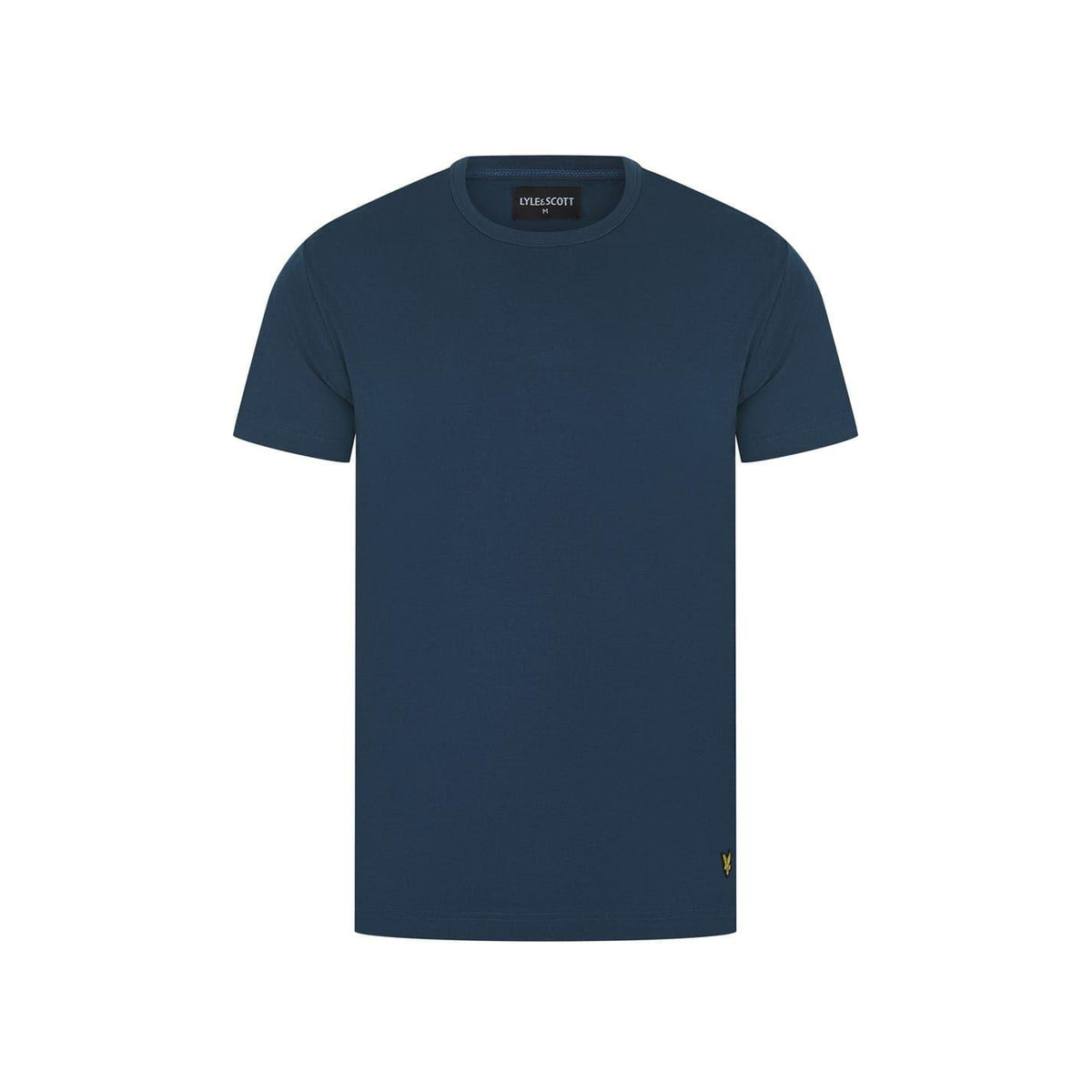 Dark Denim - Back - Lyle & Scott Mens Idris Crew Neck Short-Sleeved Loungewear Set