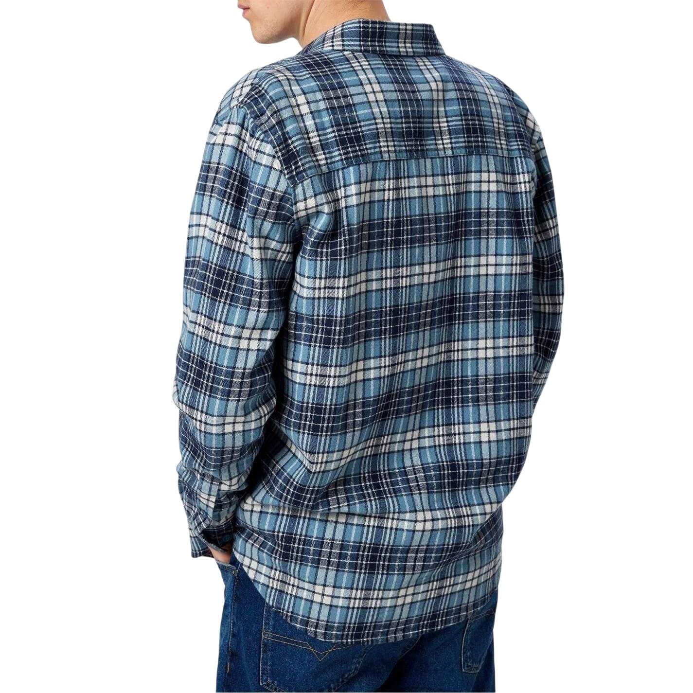 Navy - Back - Jack Wills Mens Checked Long-Sleeved Shirt