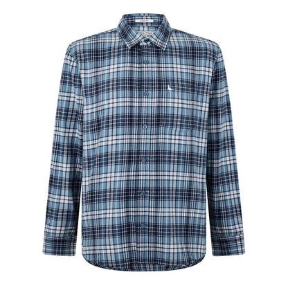 Navy - Front - Jack Wills Mens Checked Long-Sleeved Shirt