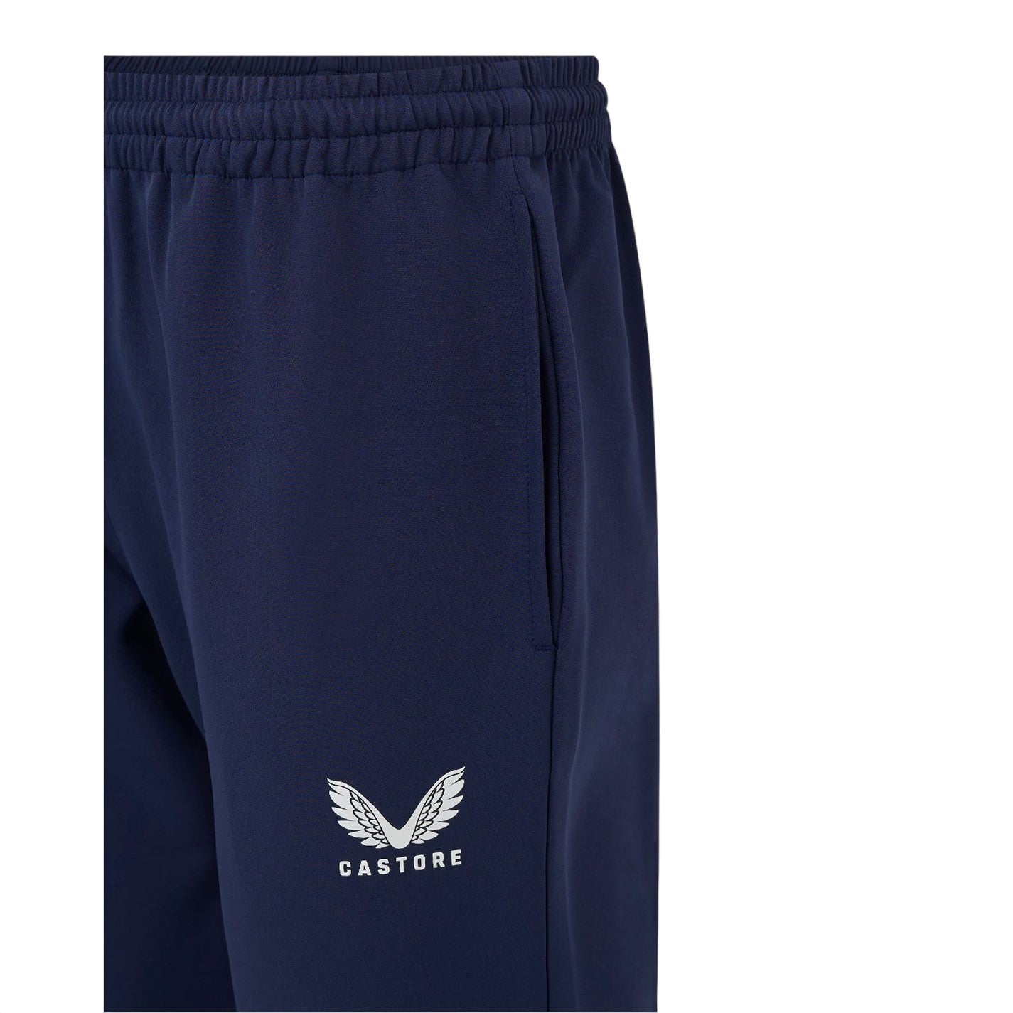 Peacoat - Side - Castore Childrens-Kids Logo Jogging Bottoms