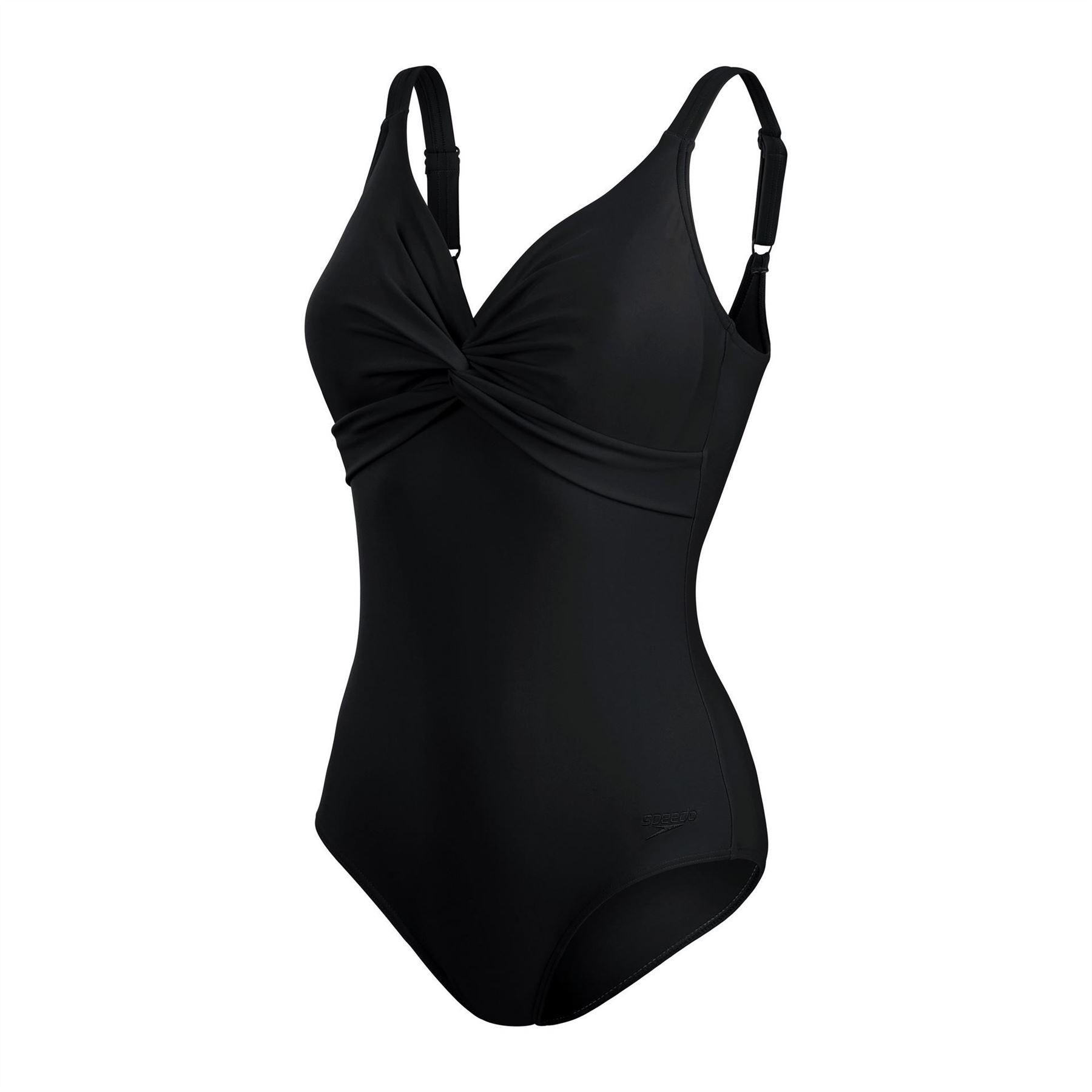 Black - Front - Speedo Womens-Ladies Brigitte One Piece Swimsuit