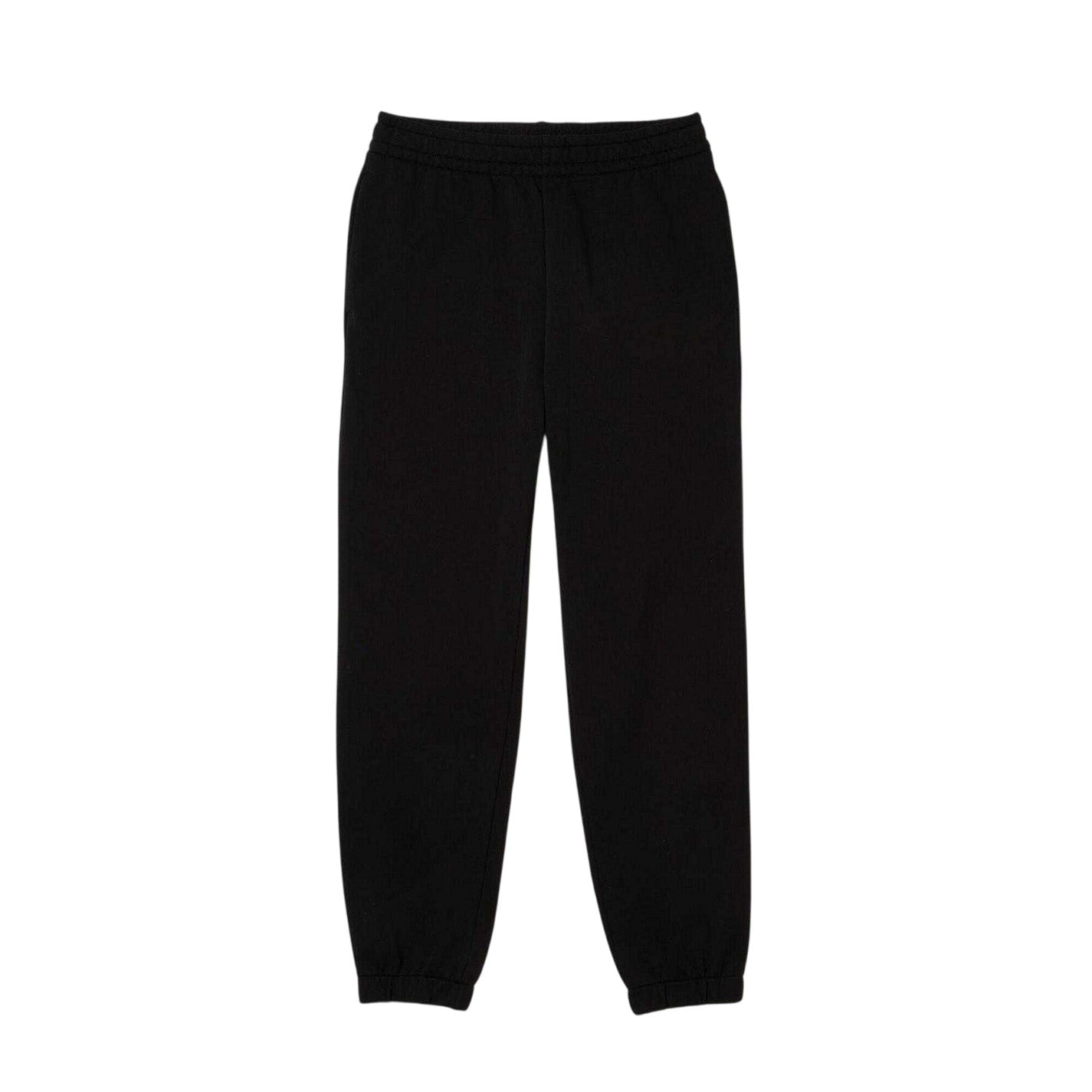 Black - Back - Lacoste Womens-Ladies Flannel Logo Trousers