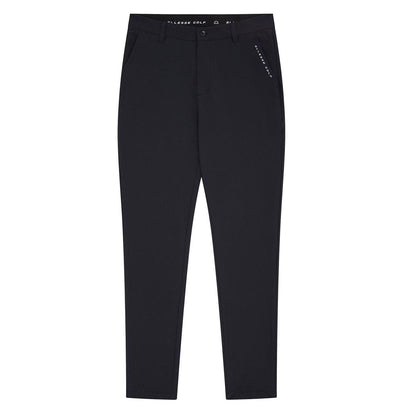 Black - Front - Ellesse Mens Logo Straight Leg Golf Trousers