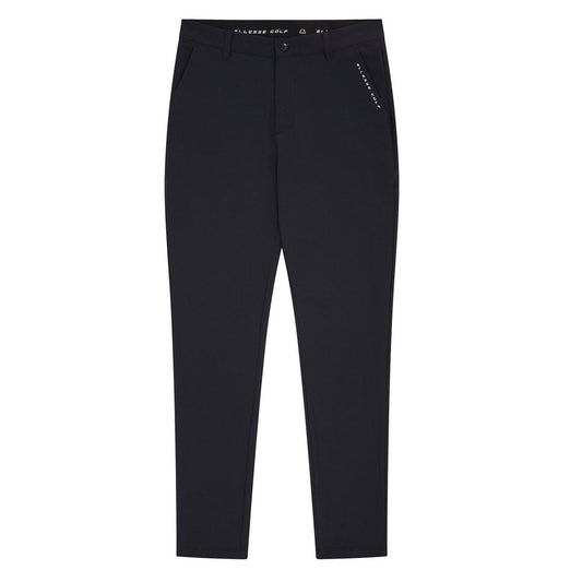 Black - Front - Ellesse Mens Logo Straight Leg Golf Trousers