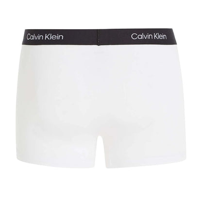 White - Back - Calvin Klein Mens Banded Logo Boxer Shorts