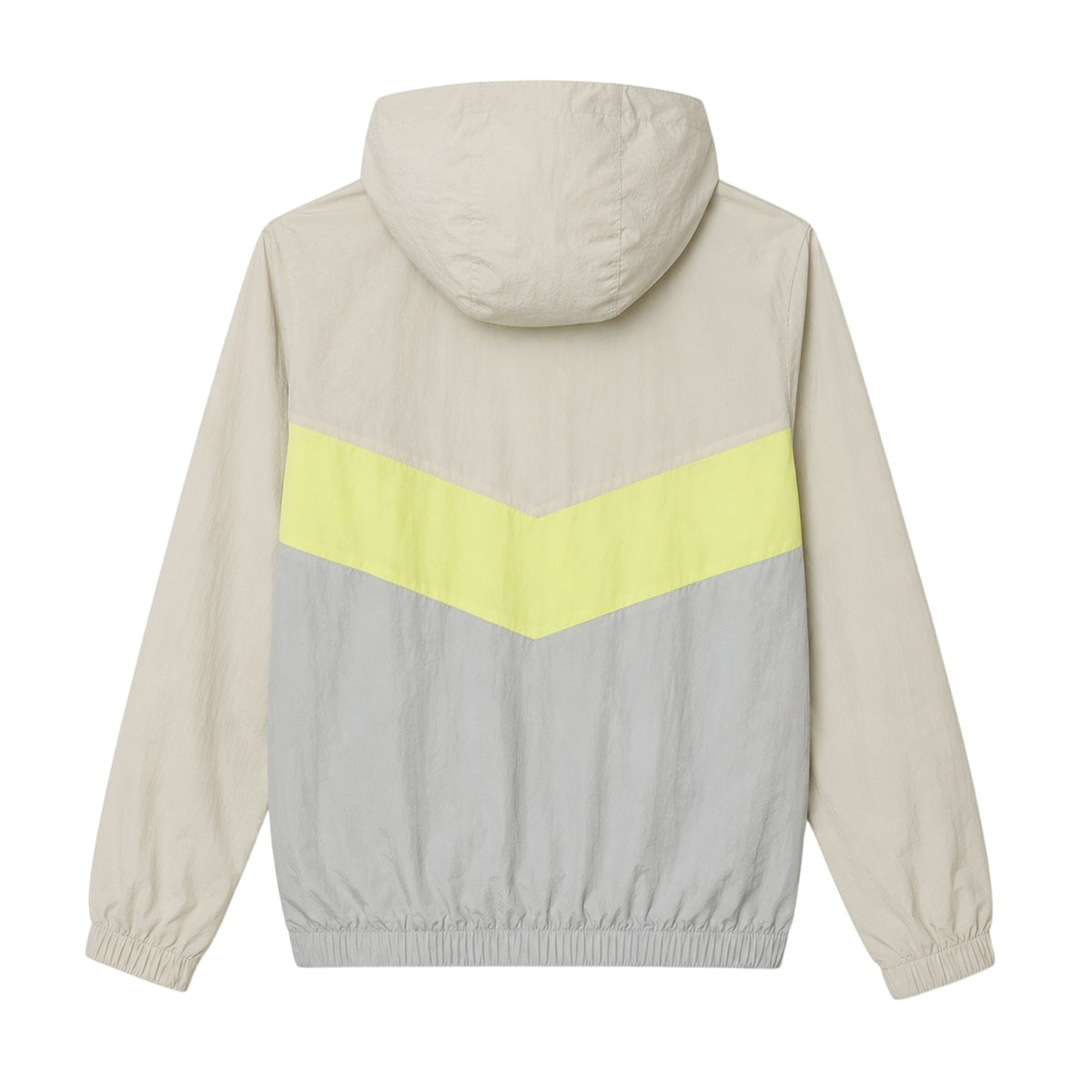 Grey-Yellow - Back - Lacoste Mens Logo Full Zip Blouson Jacket