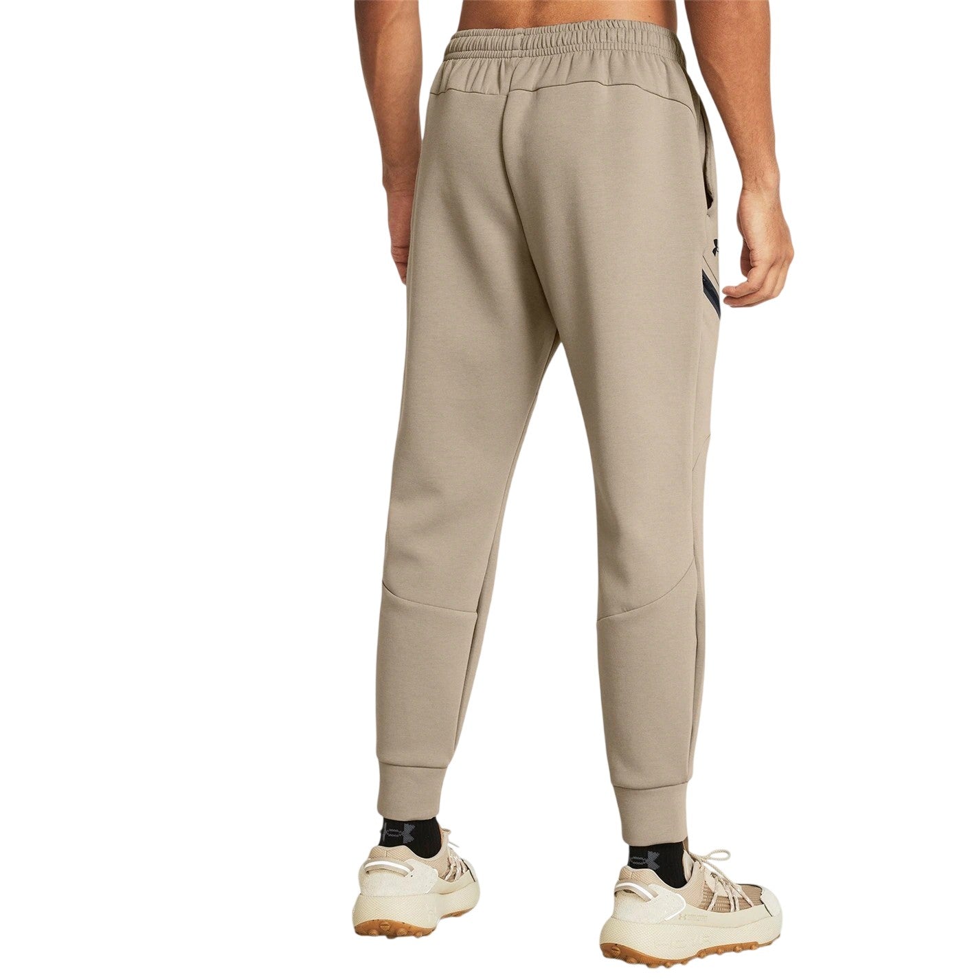 Brown - Pack Shot - Under Armour Mens Fleece Tapered Joggers