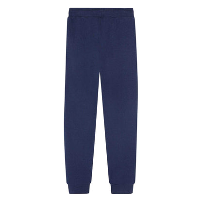 Blue - Back - Timberland Boys Logo Ribbed Cuff Joggers