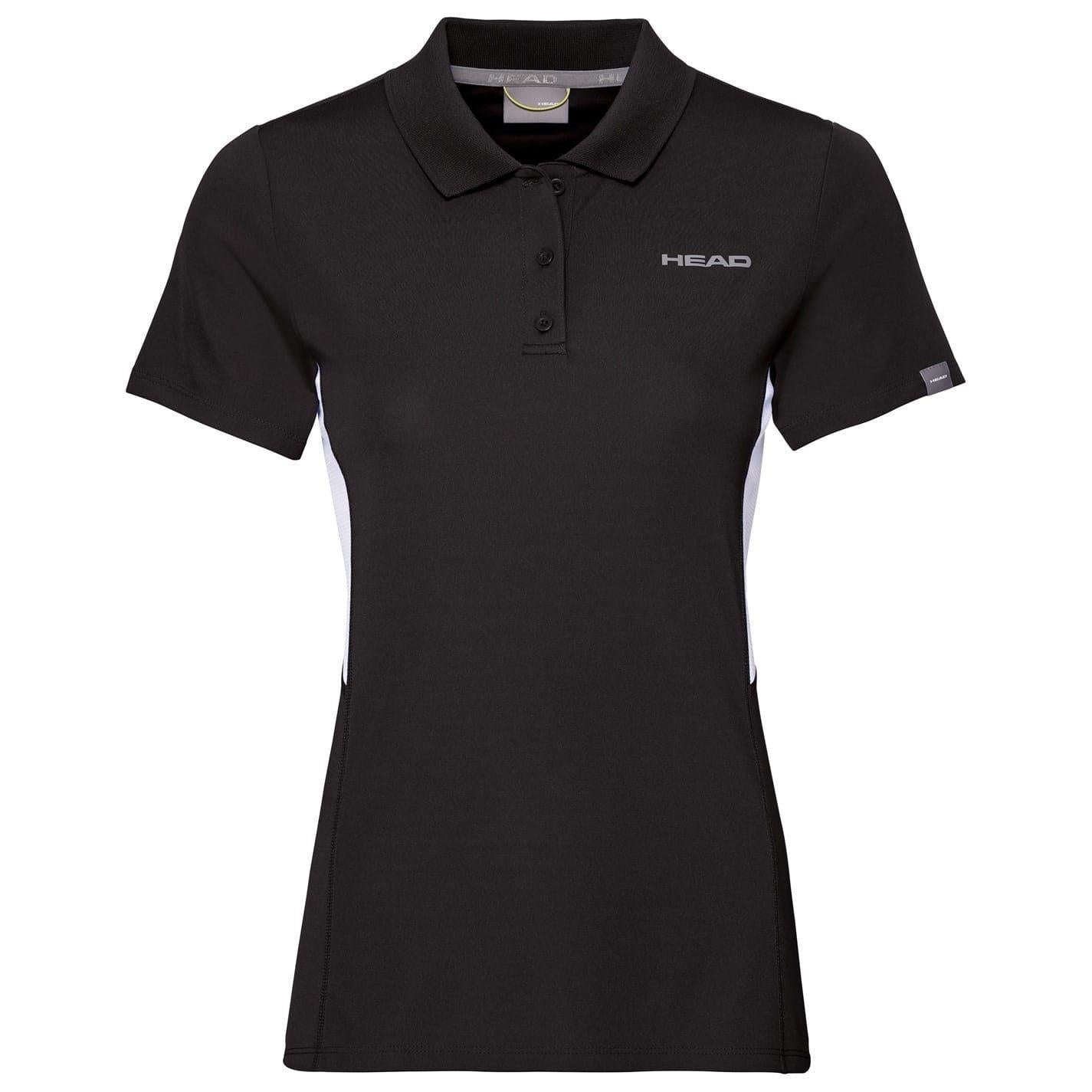 Black - Front - Head Womens-Ladies Club Tech Polo Shirt
