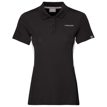 Black - Front - Head Womens-Ladies Club Tech Polo Shirt