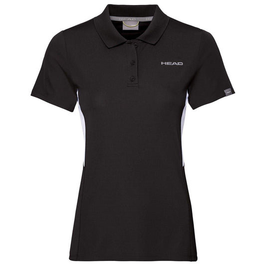 Black - Front - Head Womens-Ladies Club Tech Polo Shirt