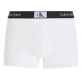 White - Front - Calvin Klein Mens Banded Logo Boxer Shorts