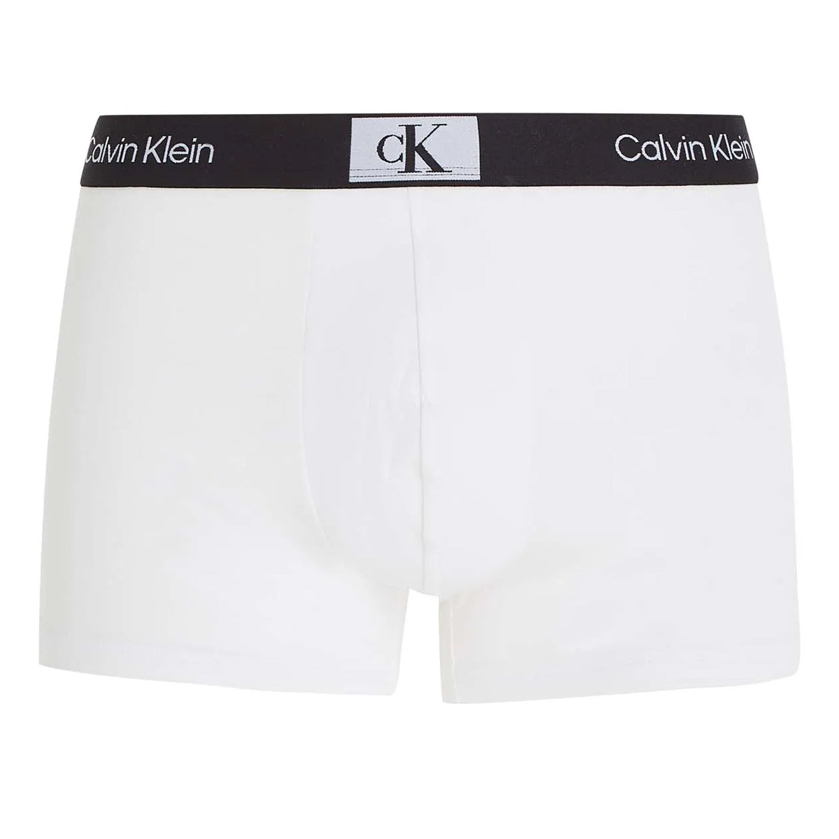 White - Front - Calvin Klein Mens Banded Logo Boxer Shorts