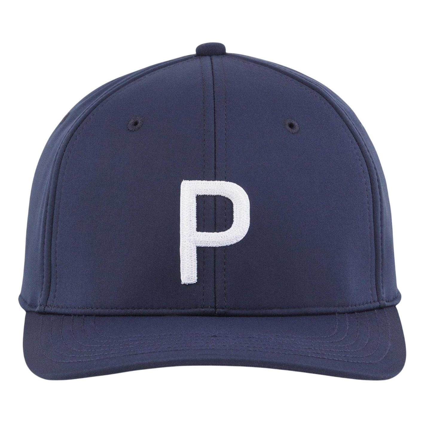 Navy-White - Front - Puma Mens Embroidered Logo Thermal Golf Cap