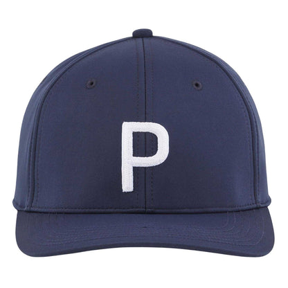 Navy-White - Front - Puma Mens Embroidered Logo Thermal Golf Cap
