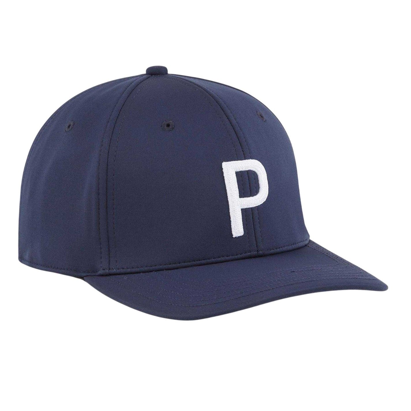 Navy-White - Side - Puma Mens Embroidered Logo Thermal Golf Cap