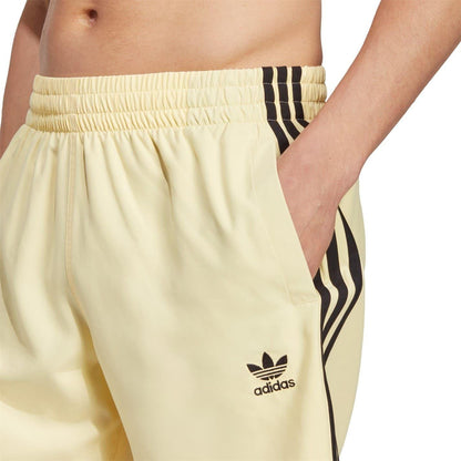 Yellow-Black - Side - Adidas Mens Originals 3 Stripes Swim Shorts