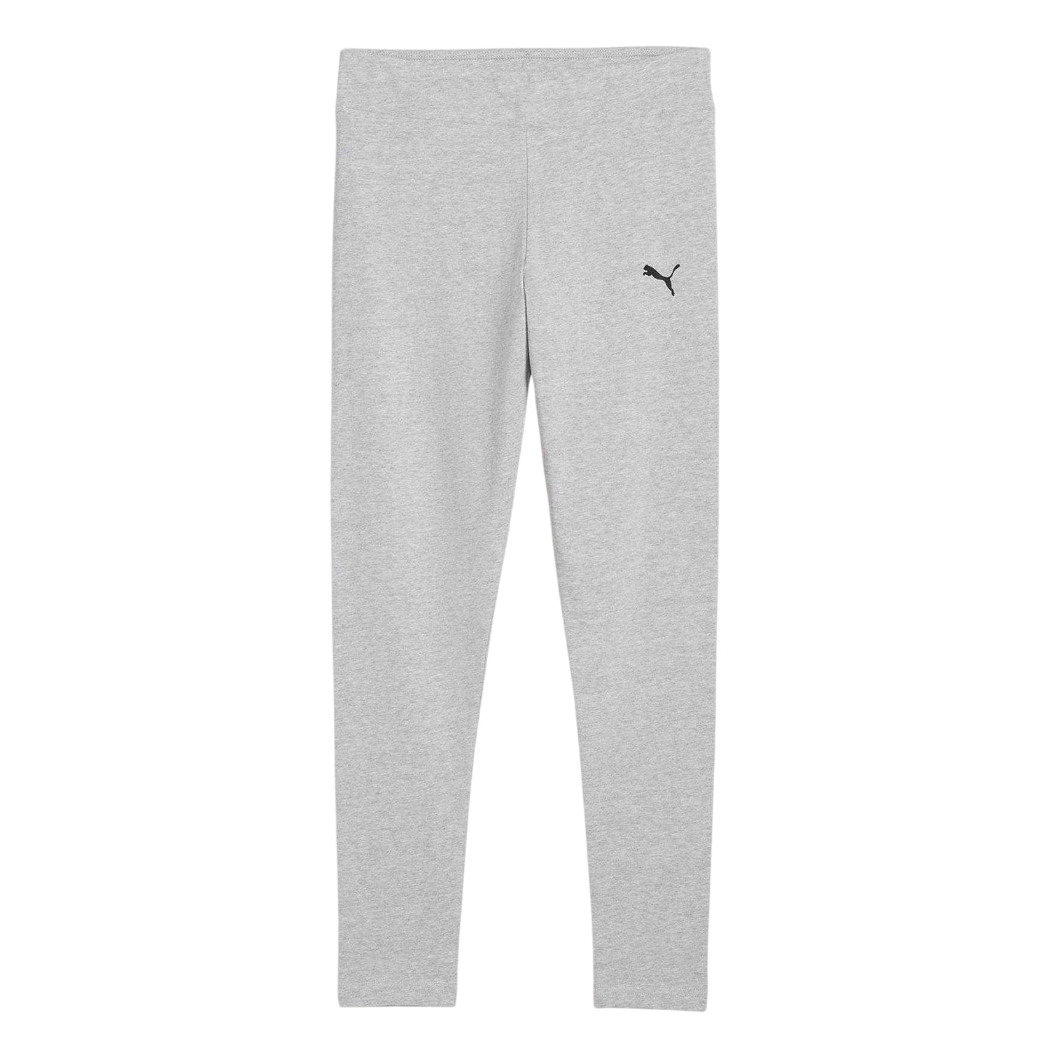 Grey - Front - Puma Girls Essentials Tight Leggings