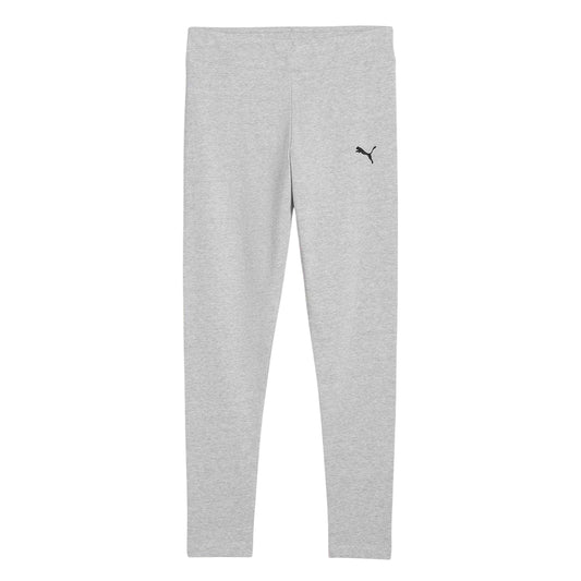 Grey - Front - Puma Girls Essentials Tight Leggings