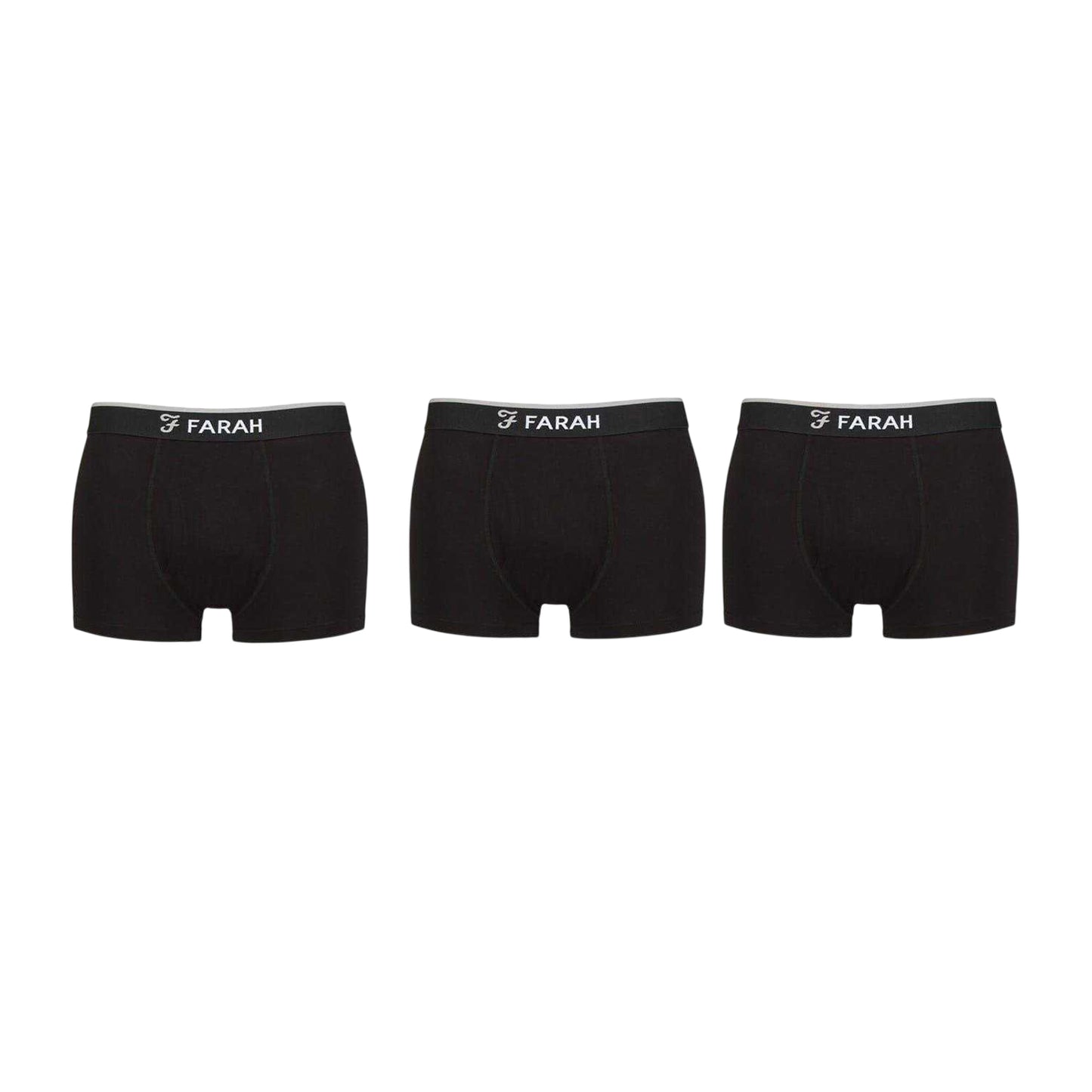 Black - Back - Farah Mens Viscose Boxer Briefs (Pack of 5)