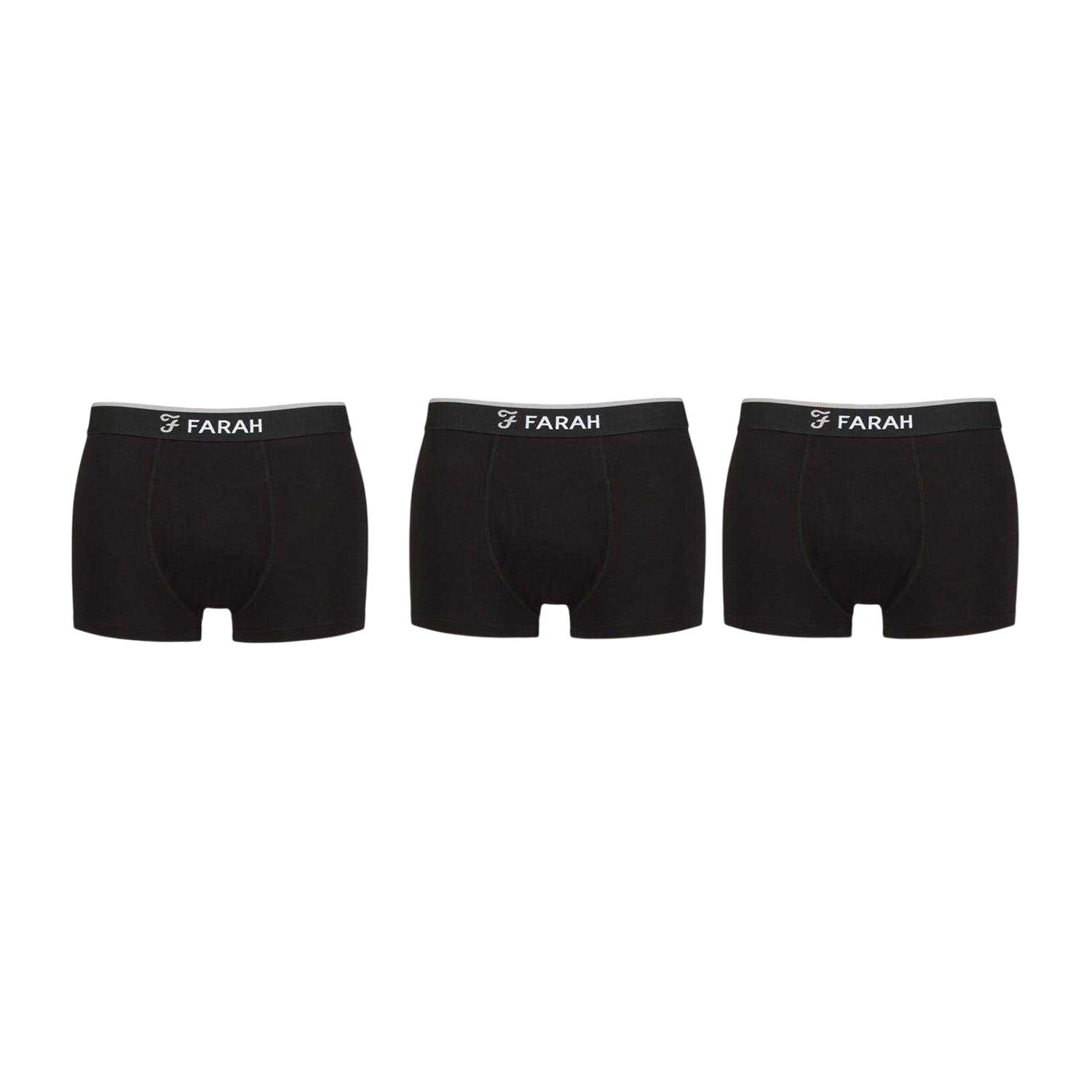 Black - Back - Farah Mens Viscose Boxer Briefs (Pack of 5)