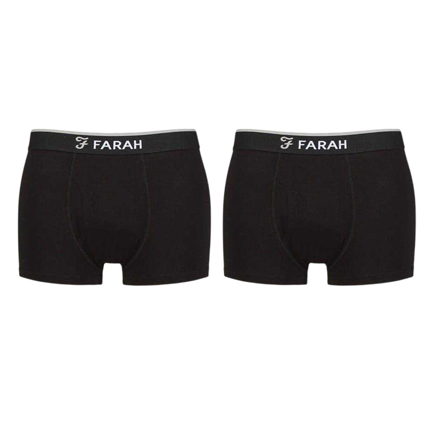 Black - Side - Farah Mens Viscose Boxer Briefs (Pack of 5)