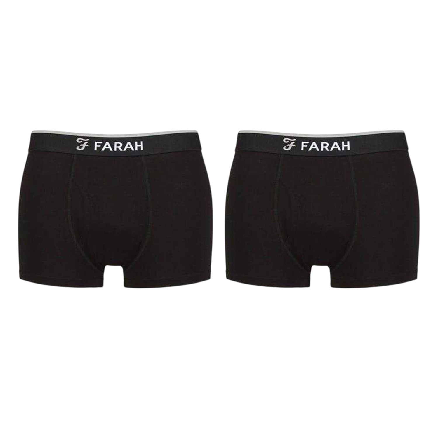 Black - Side - Farah Mens Viscose Boxer Briefs (Pack of 5)