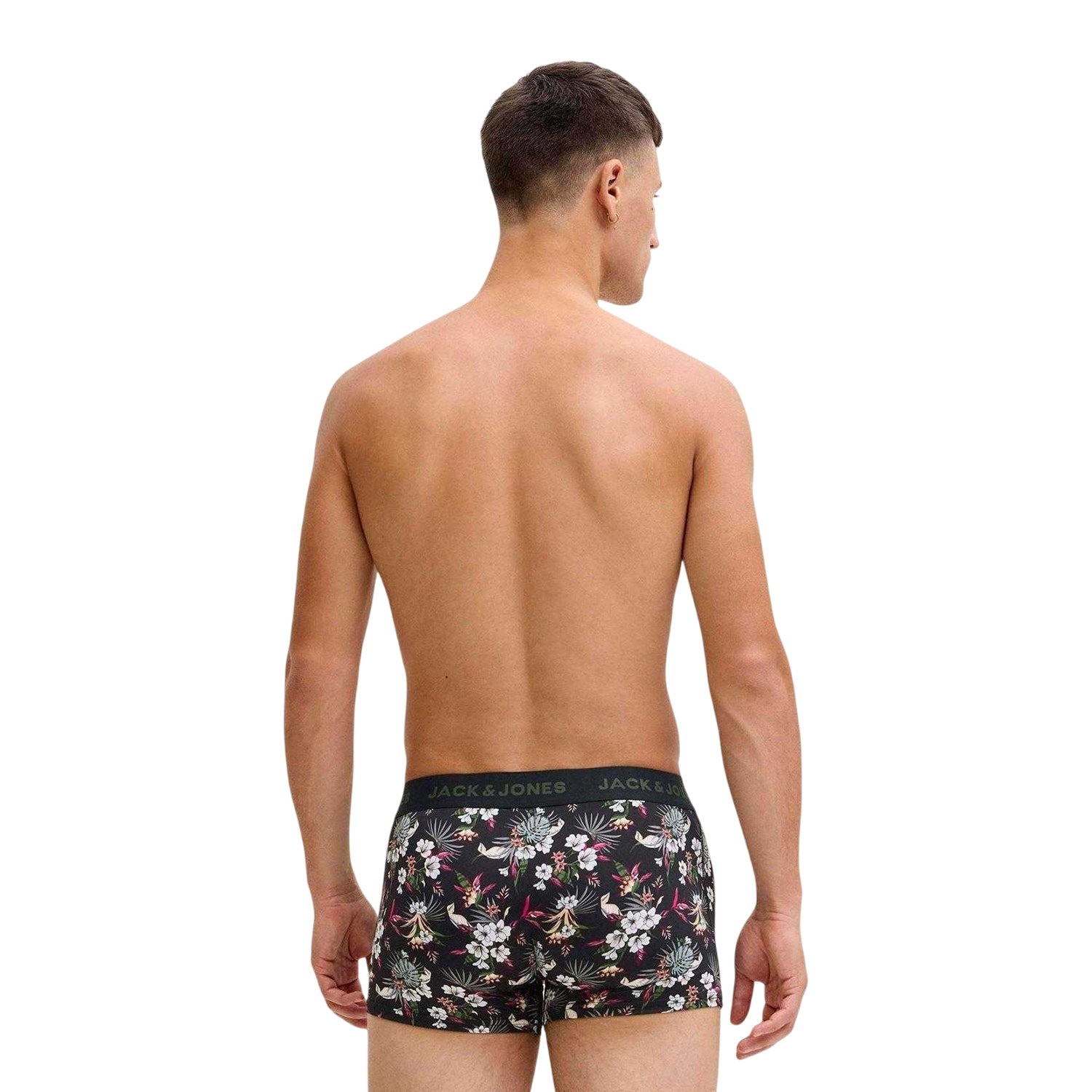 Black - Lifestyle - Jack And Jones Mens Fibre Boxer Shorts (Pack of 3)