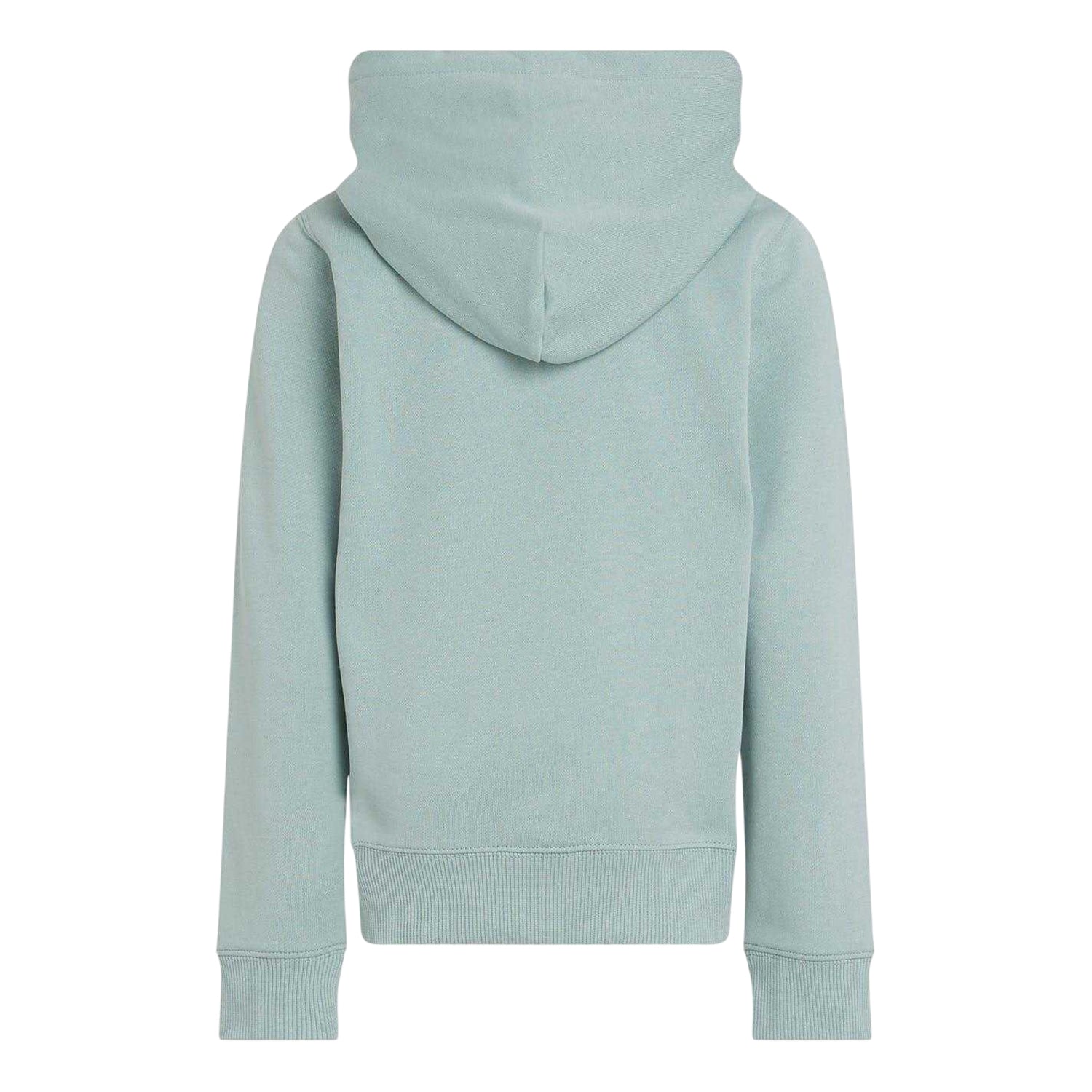 Green - Back - Calvin Klein Childrens-Kids Cotton Pullover Hoodie