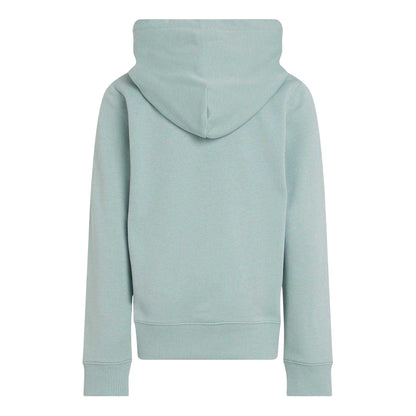 Green - Back - Calvin Klein Childrens-Kids Cotton Pullover Hoodie