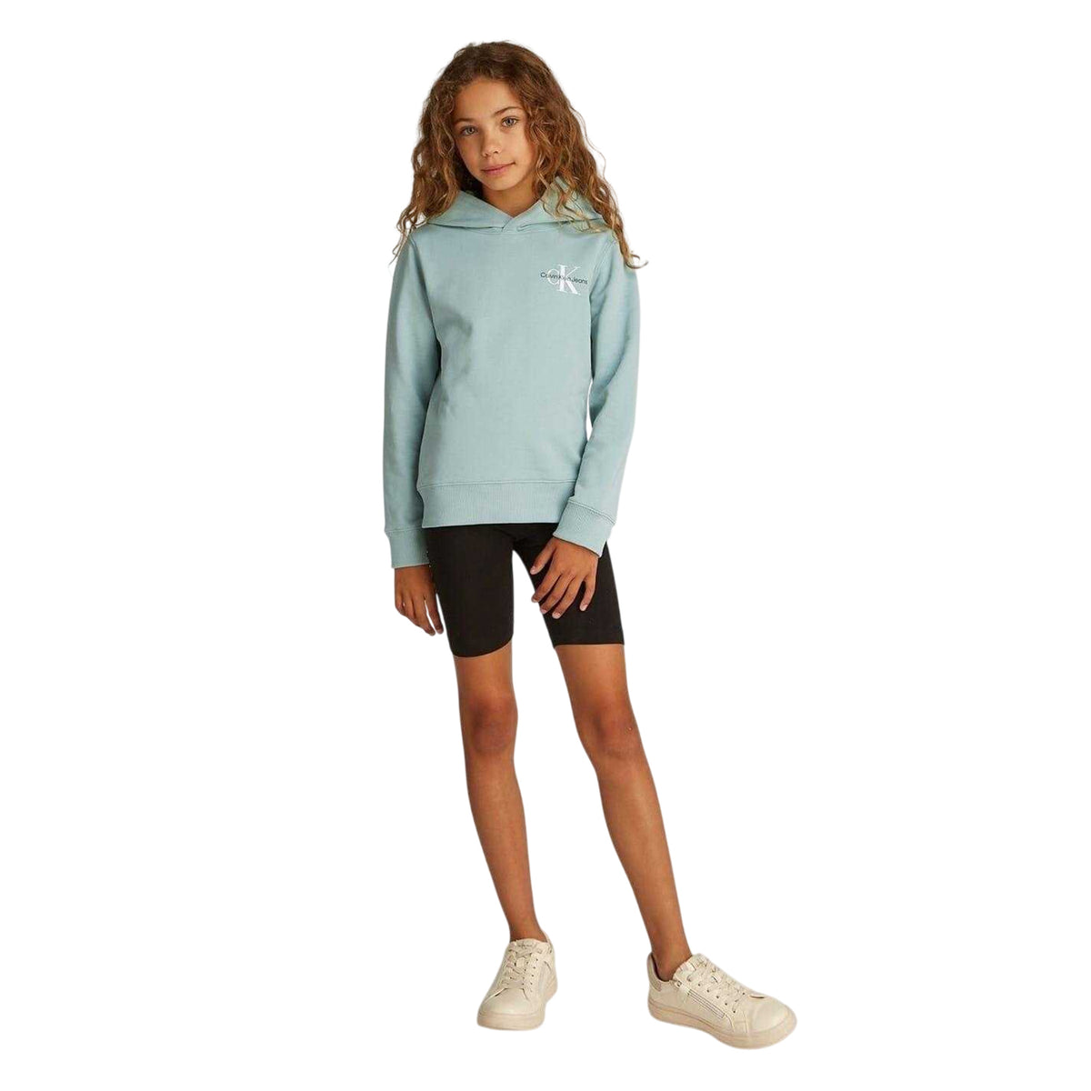 Green - Lifestyle - Calvin Klein Childrens-Kids Cotton Pullover Hoodie