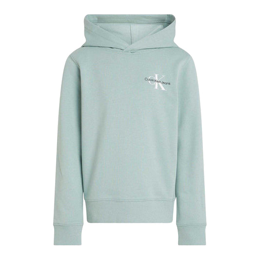 Green - Front - Calvin Klein Childrens-Kids Cotton Pullover Hoodie