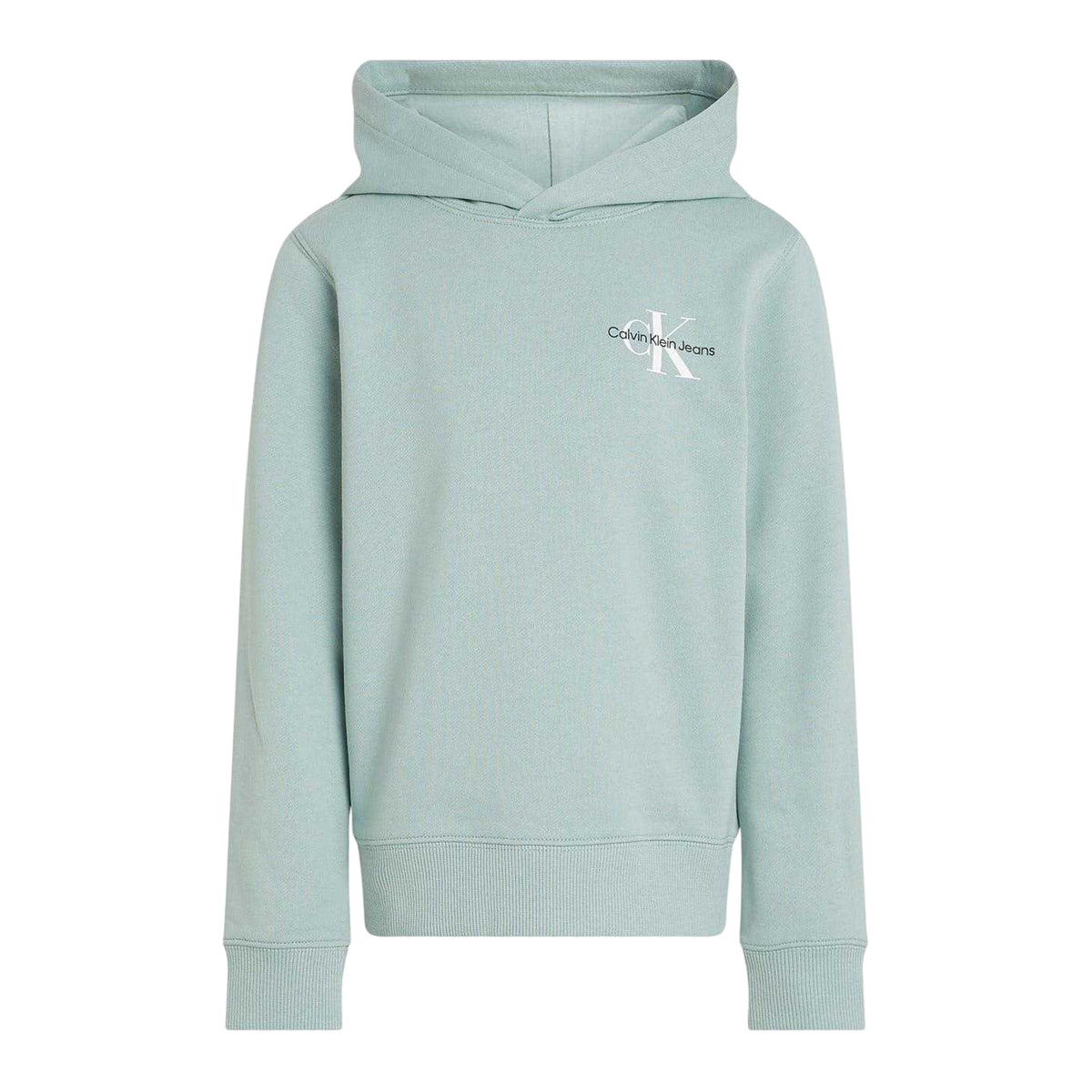 Green - Front - Calvin Klein Childrens-Kids Cotton Pullover Hoodie