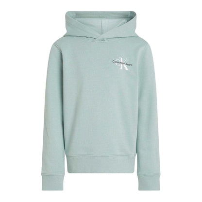 Green - Front - Calvin Klein Childrens-Kids Cotton Pullover Hoodie