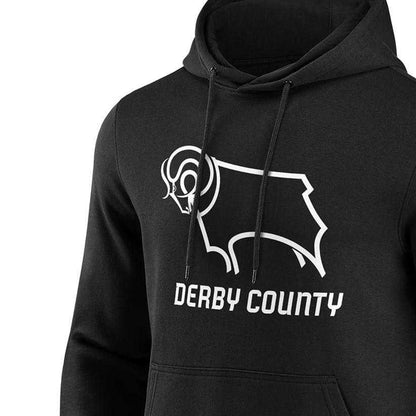 Black - Side - Derby County FC Mens Hoodie