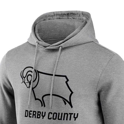 Grey - Side - Derby County FC Mens Hoodie