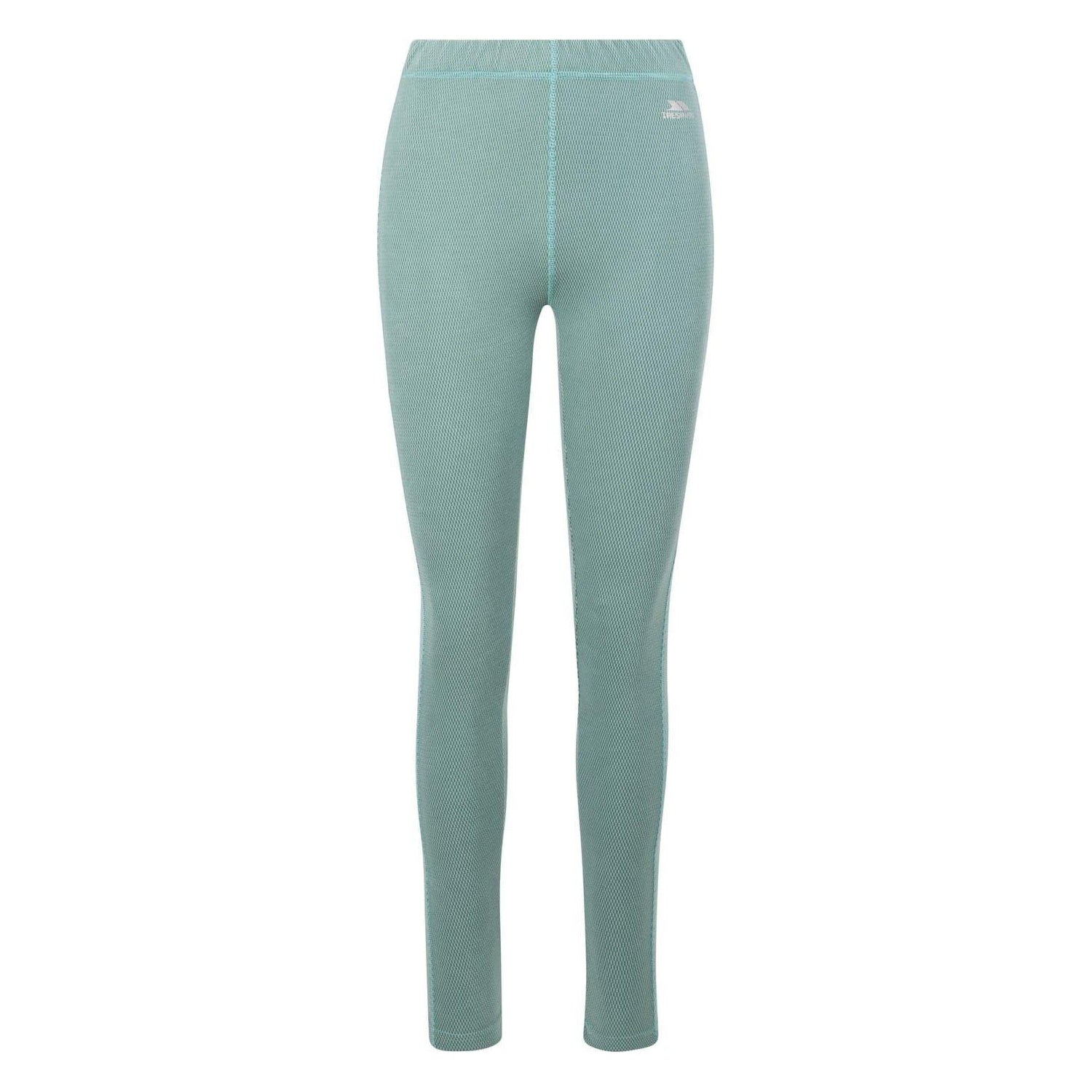 Pewter-Teal - Front - Trespass Womens-Ladies Sunita Ribbed Leggings