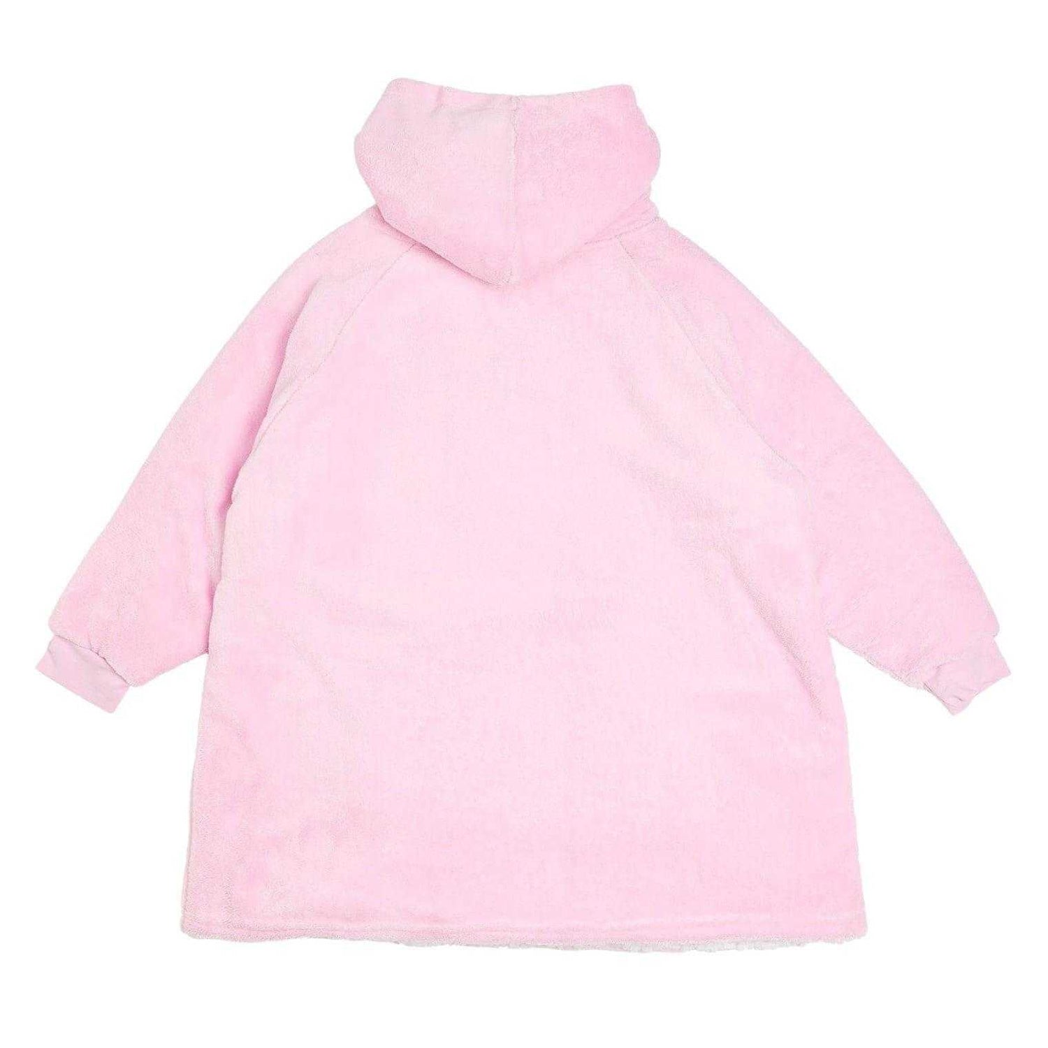 Pink - Back - Barbie Childrens-Kids Logo Oversized Hoodie