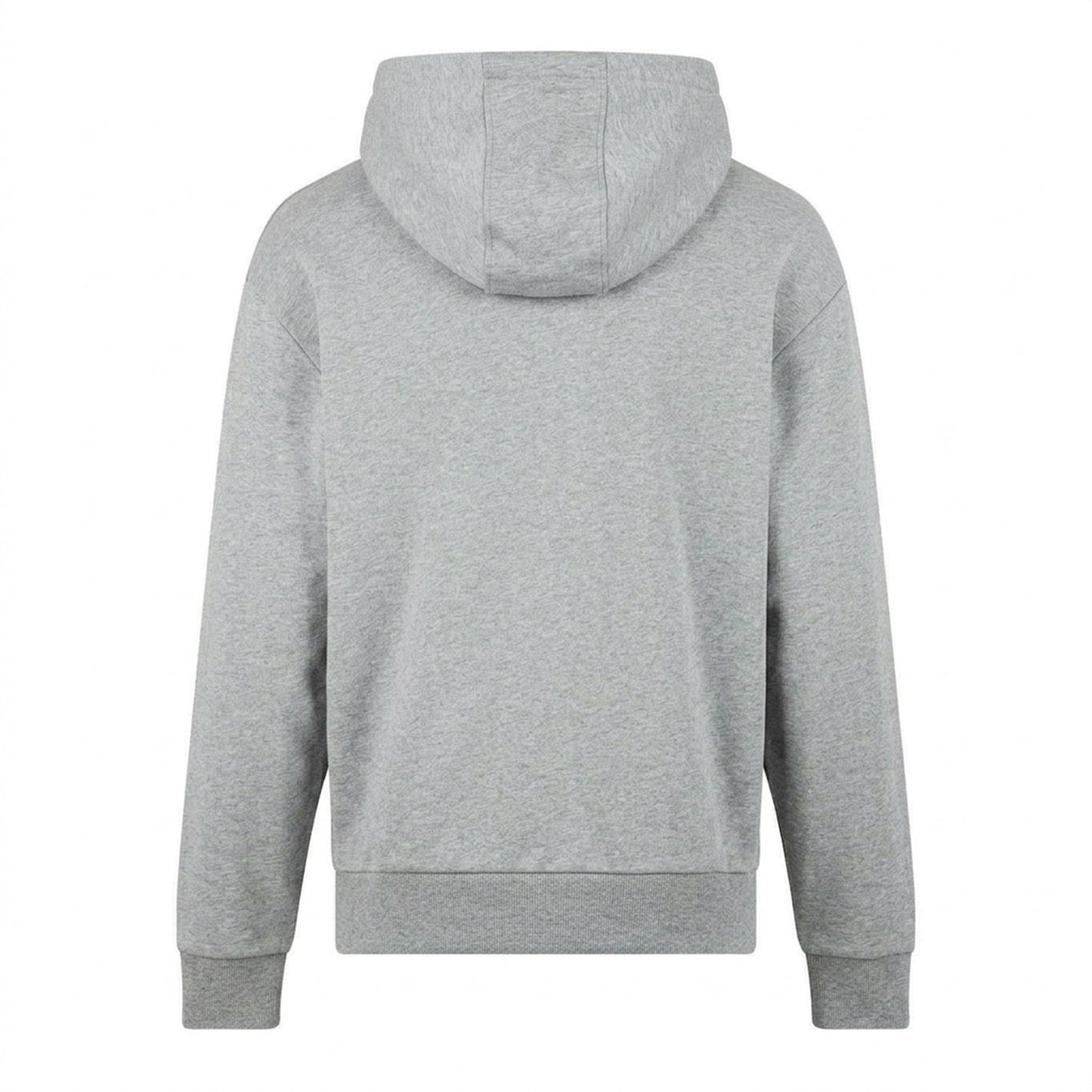 Grey Marl - Back - Hugo Mens Logo Hoodie
