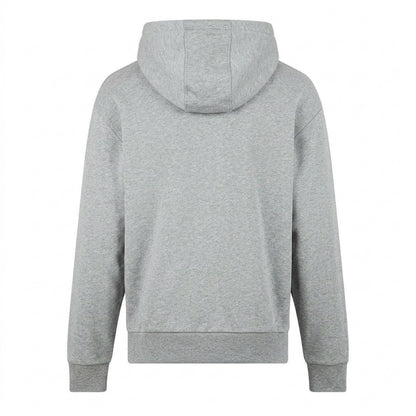 Grey Marl - Back - Hugo Mens Logo Hoodie