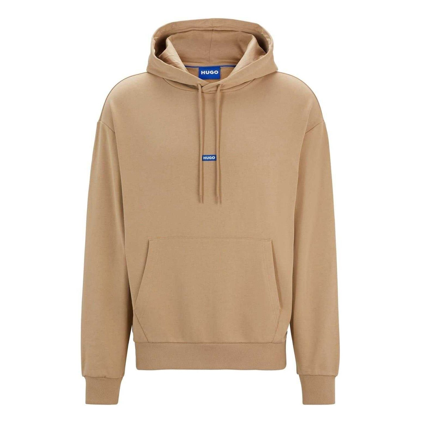 Medium Beige - Front - Hugo Mens Logo Hoodie