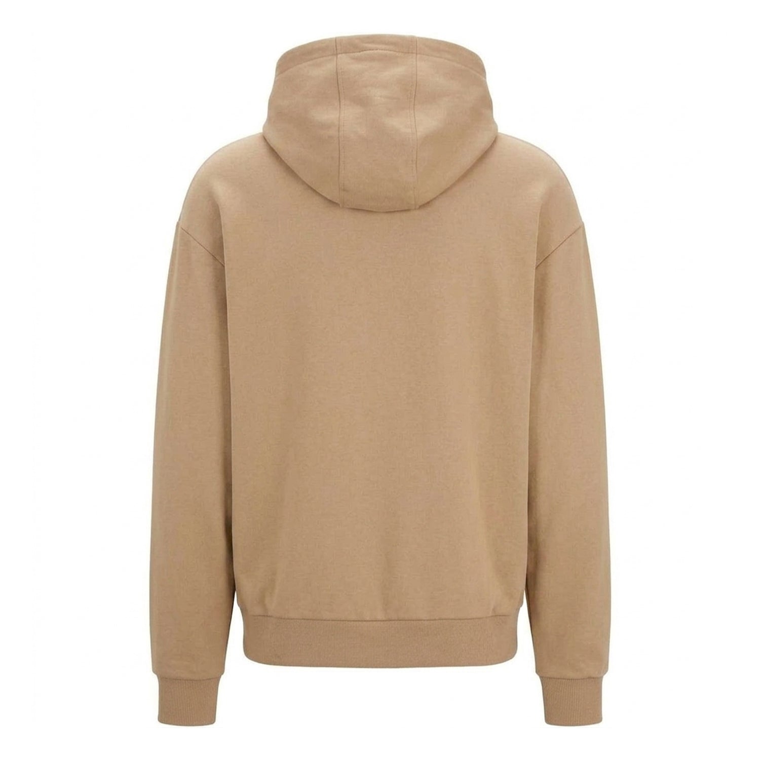 Medium Beige - Back - Hugo Mens Logo Hoodie