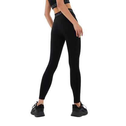 Black - Back - Everlast Womens-Ladies Logo Seamless Leggings