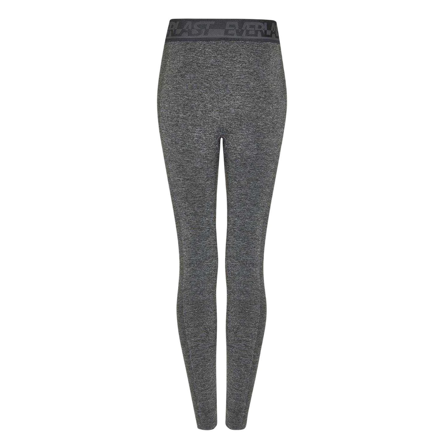 Charcoal - Front - Everlast Womens-Ladies Logo Seamless Leggings