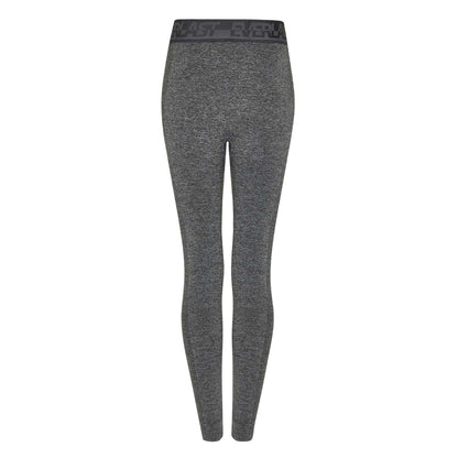 Charcoal - Front - Everlast Womens-Ladies Logo Seamless Leggings