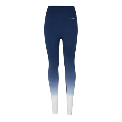 Navy-White - Front - USA Womens-Ladies Ombre Leggings