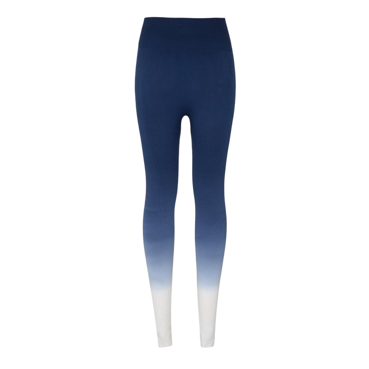 Navy-White - Back - USA Womens-Ladies Ombre Leggings