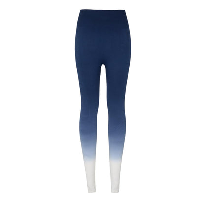 Navy-White - Back - USA Womens-Ladies Ombre Leggings